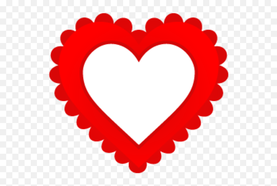 Empty Heart Clip Art Empty Heart 256 - Clip Art Emoji,Heart Emoji Border