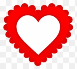 Empty Heart Clip Art Empty Heart 256 - Clip Art Emoji,Heart Emoji Border