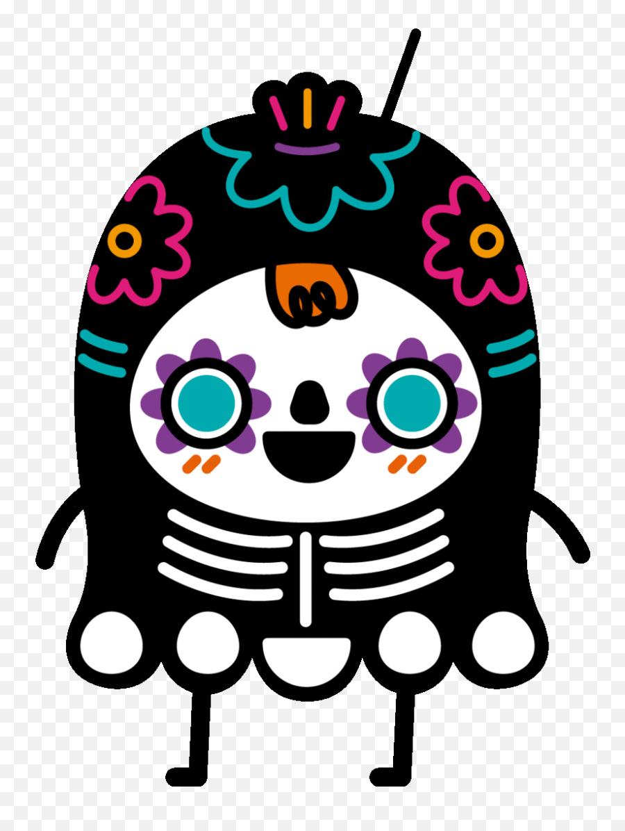 40 Best Collections Clipart Pan De - Gif Dia De Muertos Kawaii Emoji,Asriel Emoji