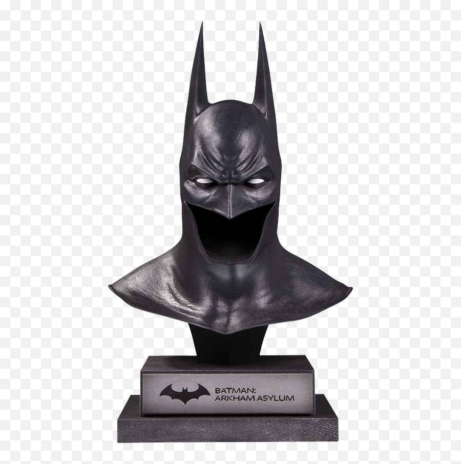 Batman Mask Png - Dc Collectibles Arkham Asylum Batman Cowl Emoji,Arkham City Background Emoticon