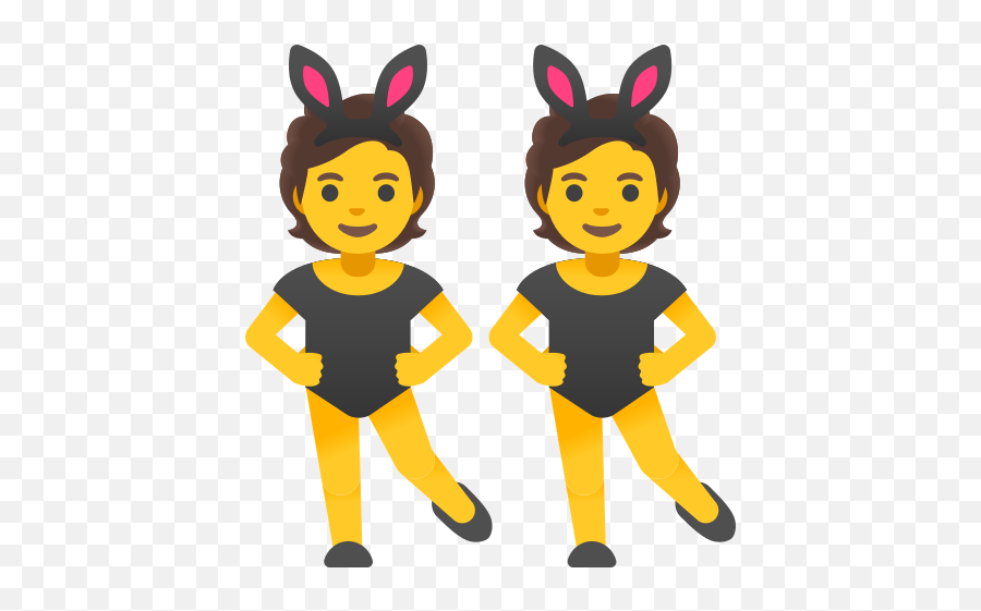 People With Bunny Ears Emoji - Kulakl Emoji,Nekomimi Emotion Ears