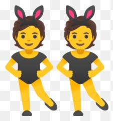 People With Bunny Ears Emoji - Kulakl Emoji,Nekomimi Emotion Ears