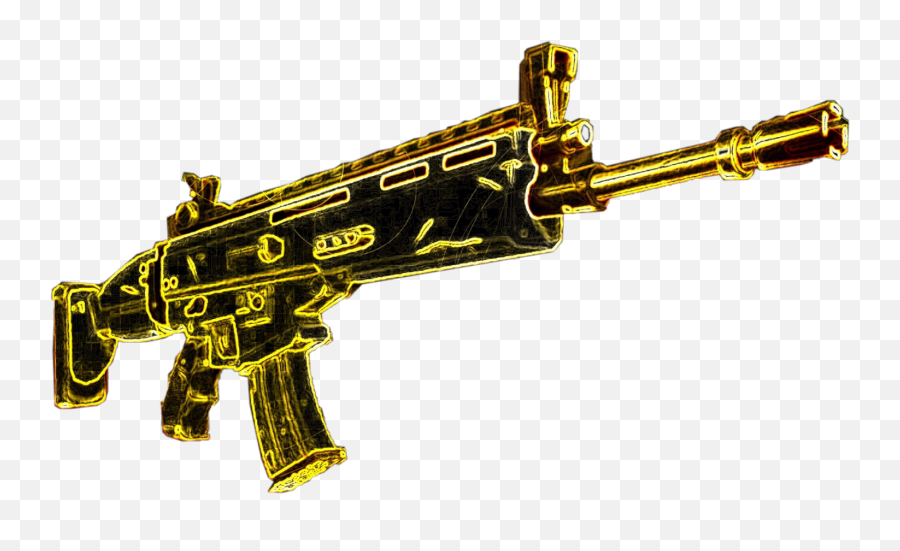 Gun Clipart Fortnite Gun Fortnite - Scar Fortnite Emoji,Gun Scar Emoji