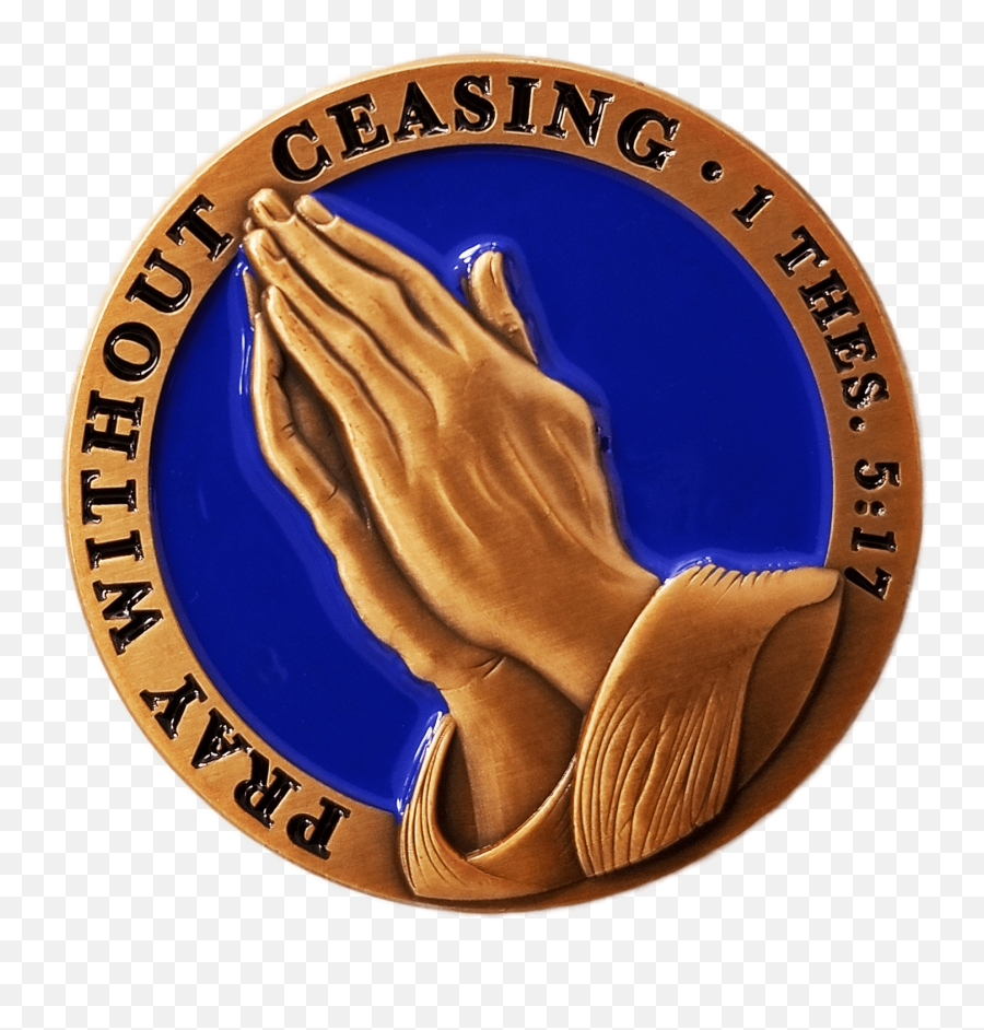 Prayer Christian Challenge Coin - Sign Language Emoji,Praying Hands Emoticon For.racebook
