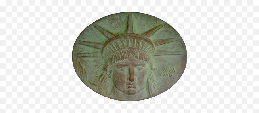 Medals Relating To The Statue Of Liberty - Artifact Emoji,Statue Of Liberty Emotions Of Surprised