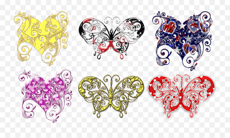 Free Photo Butterfly Love Valentine Watercolor Vectors - Decorative Emoji,Emotion Vectors