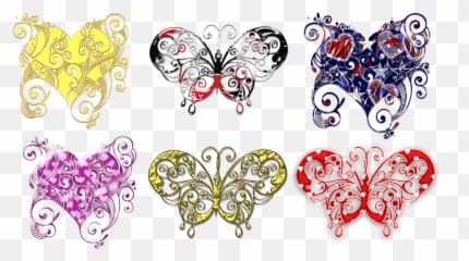 Free Photo Butterfly Love Valentine Watercolor Vectors - Decorative Emoji,Emotion Vectors