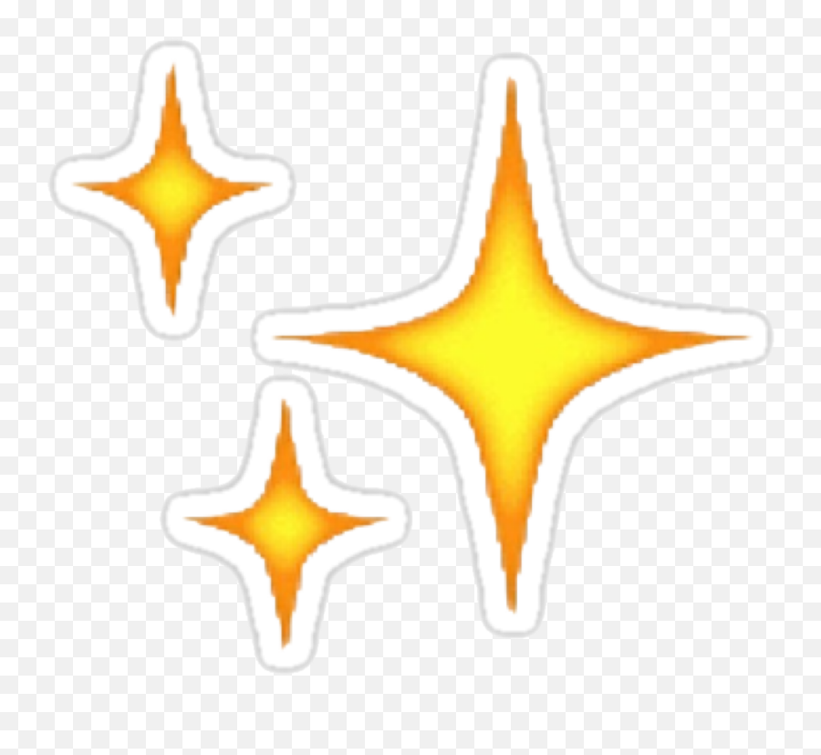 Star Sparkle Emoji Sticker - Star Emoji In Black Background,Gold Sparkle Emoji Transparent