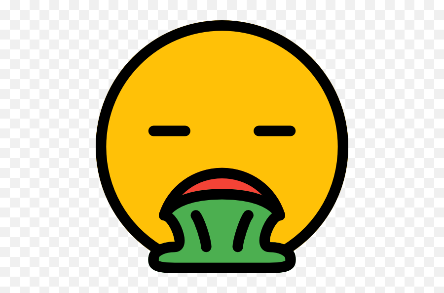 Free Icon Vomiting - Emot Muntah Hitam Putuh Emoji,Vomitting Emoticon