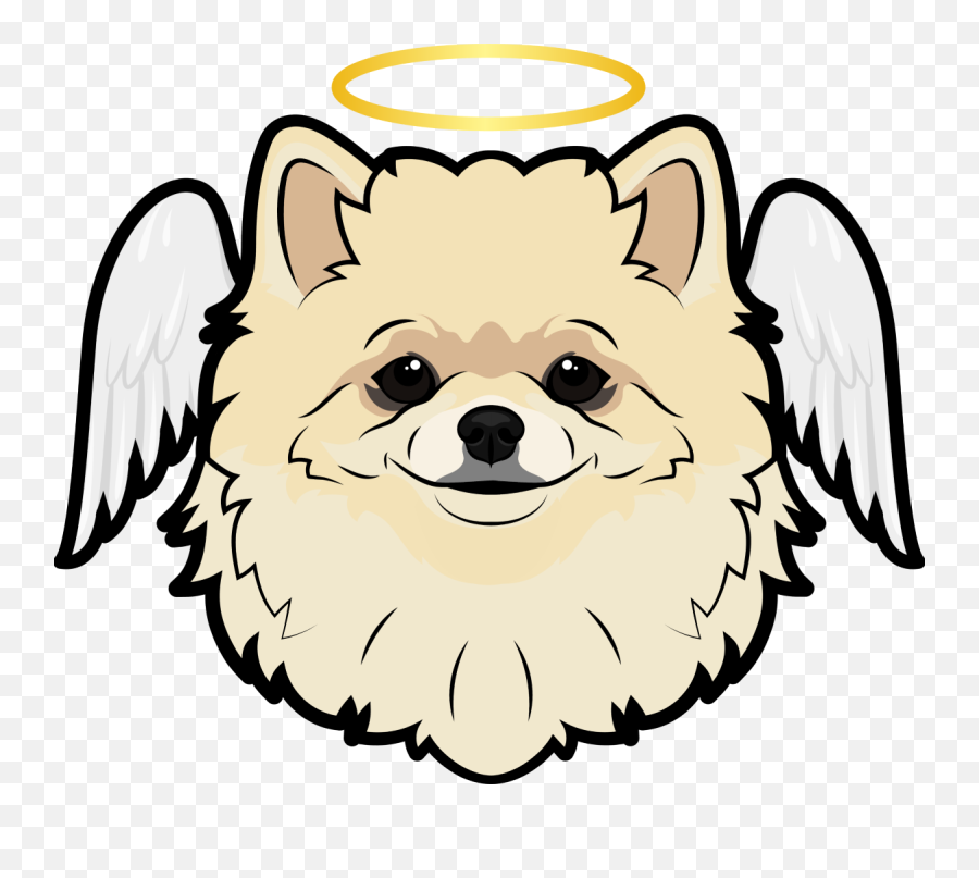 My Brand - Happy Emoji,Emoji Angel Dog