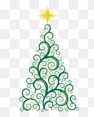 Christmas Tree Clip Art - Christmas Tree Gold Outline Emoji,Adding Christmas Tree Emoticon Facebook