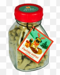 Pawliday Wishes Classic Dog Bones Jar - Food Preservation Emoji,Glass Of Milk Emoji