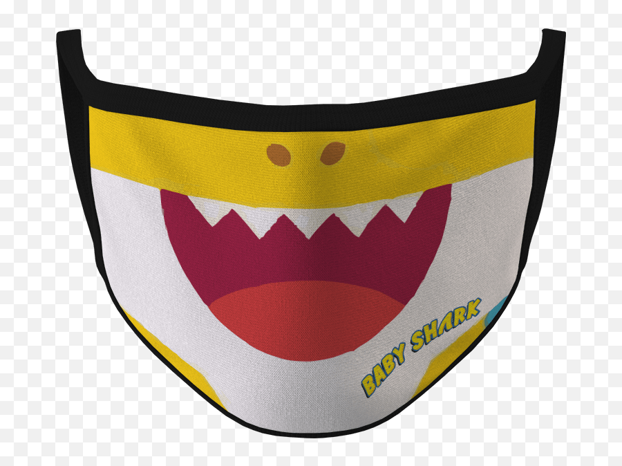 Máscara Baby Shark - Wide Grin Emoji,Shark Emoticon