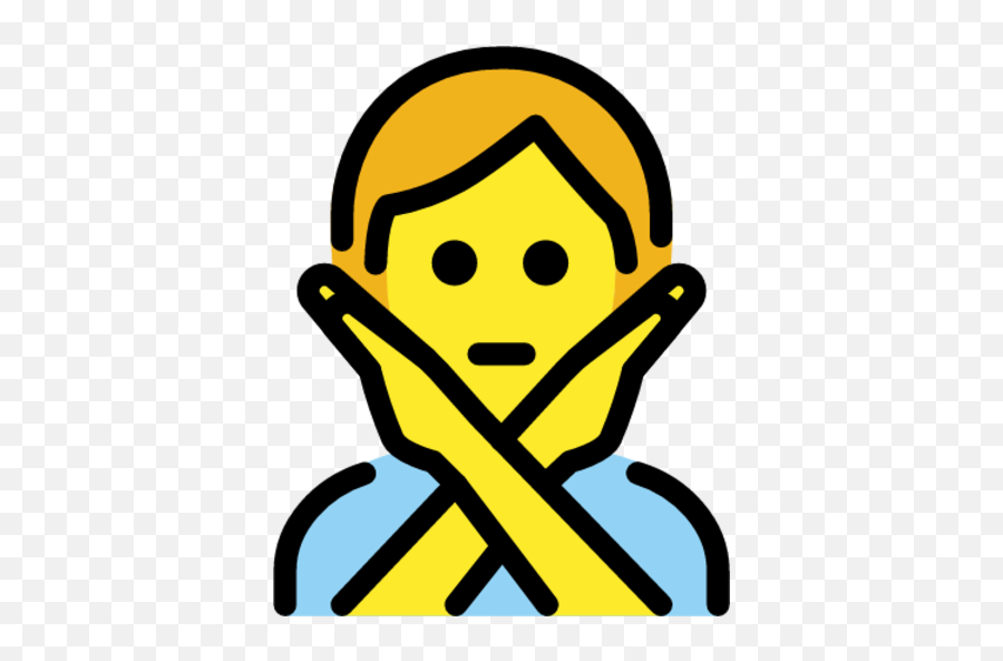 Person Gesturing No Emoji - Download For Free U2013 Iconduck,No Good Emoji Transparent Png