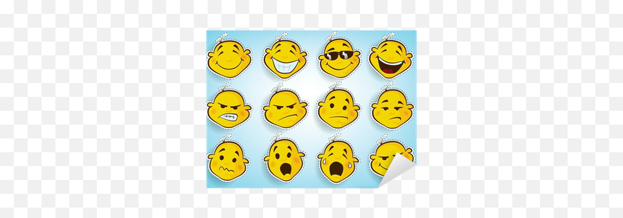 Collection Of Cute Faces In Different Facial Expressions Emoji,3d Emoticons Sad