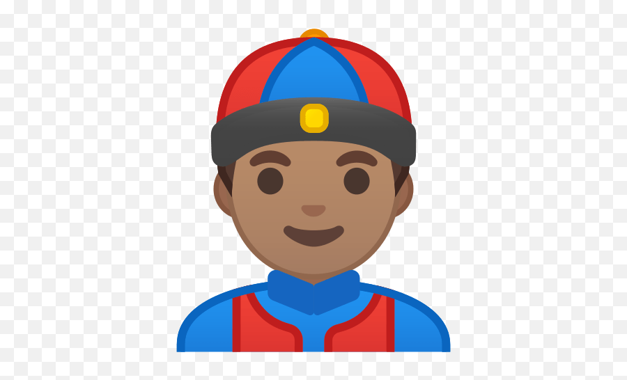 Man With Chinese Cap Emoji With Medium Skin Tone Meaning,I <3 Emotion Hat