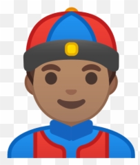 Man With Chinese Cap Emoji With Medium Skin Tone Meaning,I <3 Emotion Hat