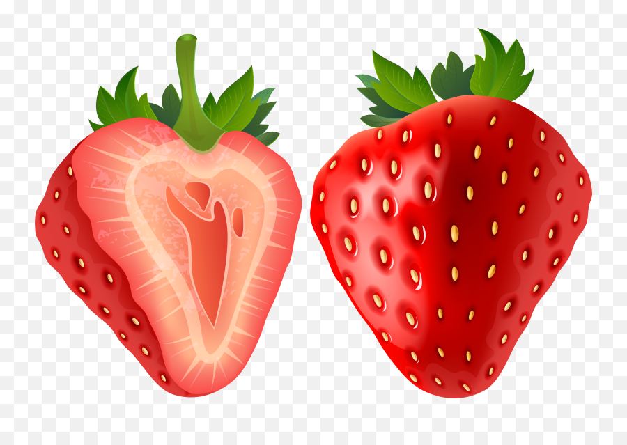 Strawberry Clipart Clip Art Of 9 Clipartwork - Clipartix Emoji,Strawberry Emoji Transparent
