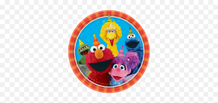 Sesame Street Large Plates - Sesame Street Birthday Plates Emoji,Sesame Street Emojis