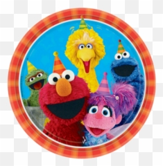 Sesame Street Large Plates - Sesame Street Birthday Plates Emoji,Sesame Street Emojis