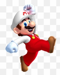 Download Firemariojump - Fire Mario Png Full Size Png Super Mario Running Emoji,Find The Emoji Super Mario