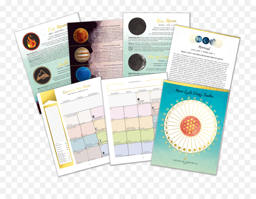 2020 Moonsight Planner - Dot Emoji,Moon Phases And Emotions