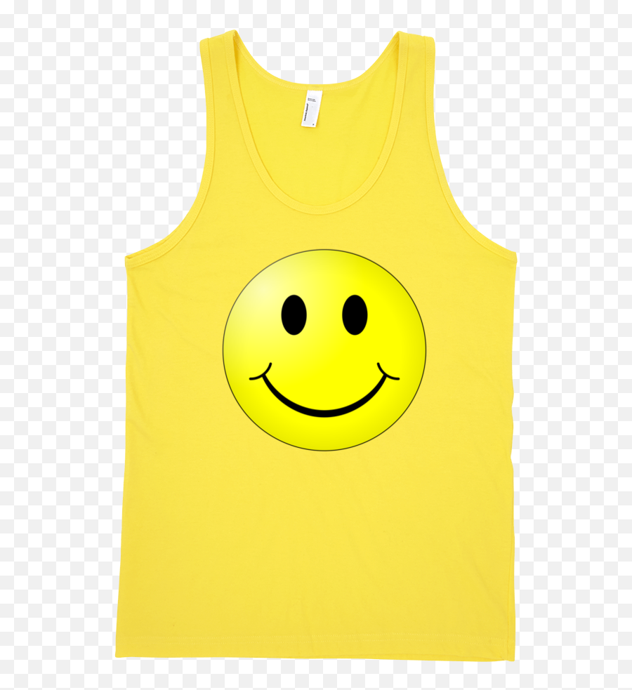 Smiley Fine Jersey Tank Top Unisex - Happy Emoji,Arm Emoticon