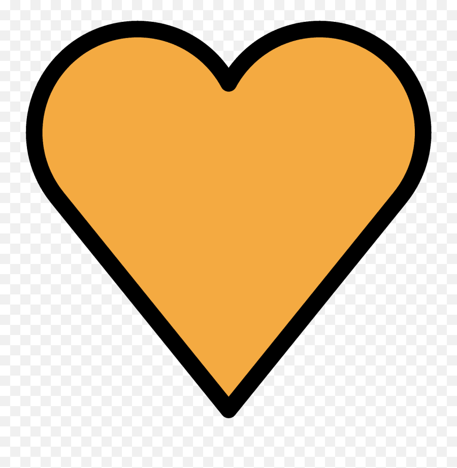 Orange Heart Emoji Clipart Free Download Transparent Png - Girly,Orange Emoji