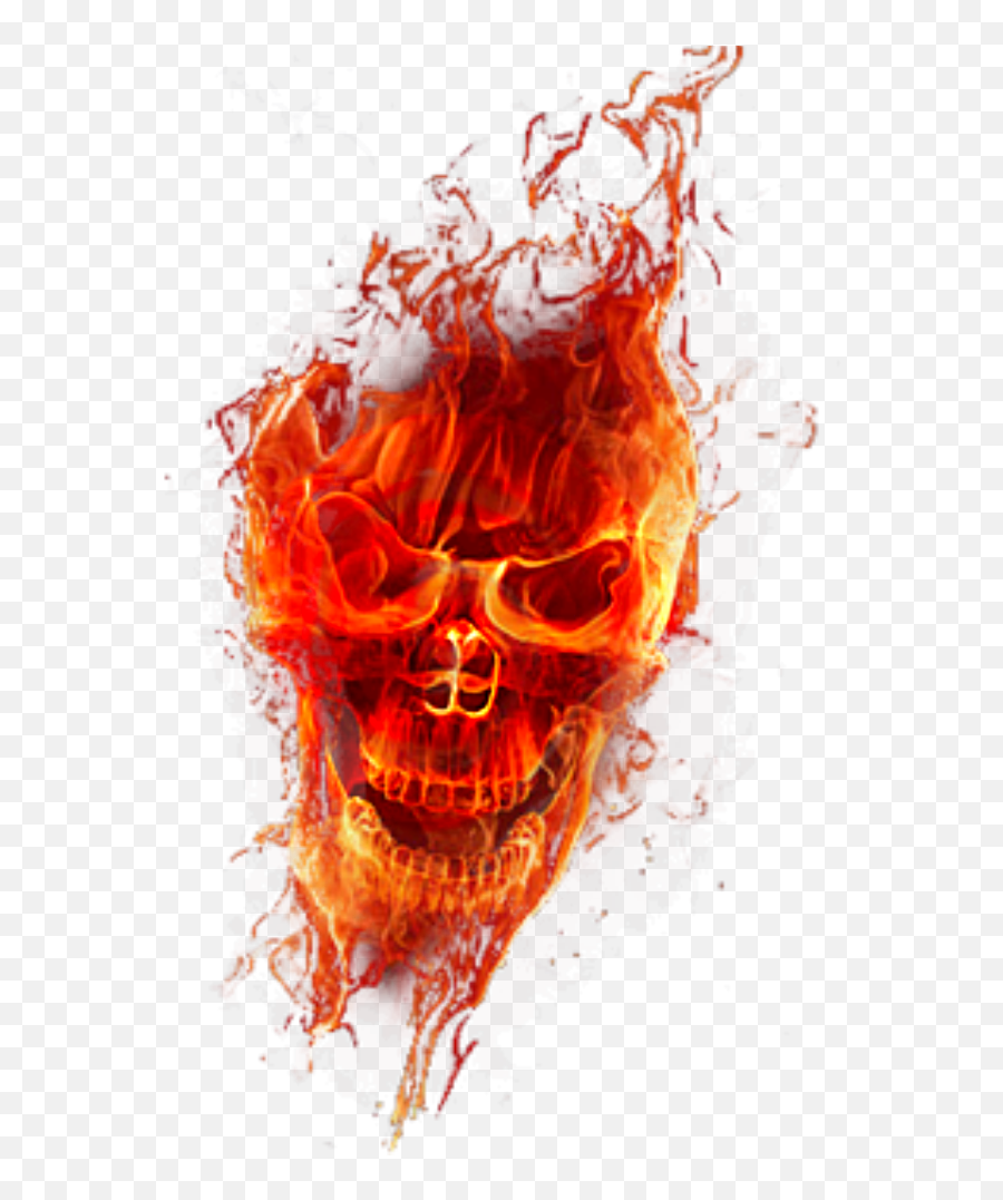 Explosion Fire Bomb Boom Nuke Sticker - Fire Skull In Png Emoji,Flame Emoji Hat