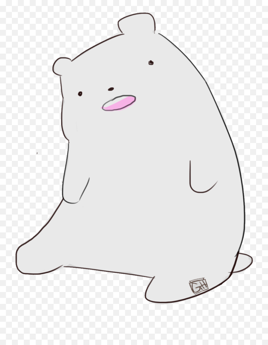 We Bare Bears Ice Bear Vinyl Sticker - We Bare Bears Ice Bear Face Sticker Png Emoji,We Bare Bears Emoji