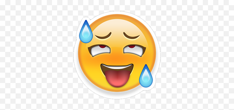 Emoji Ahegao Sticker - Transparent Ahegao Emoji Png,Ahegao Emoji Meme