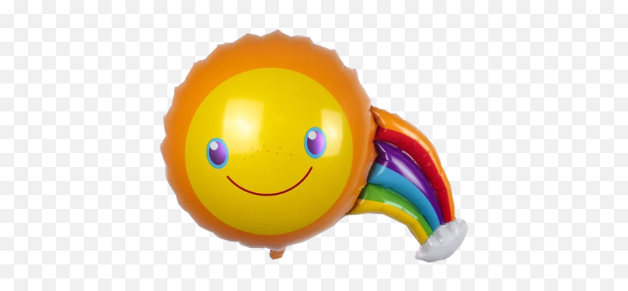Sunshine Rainbow Happy Birthday Foil Balloon - Asociacion Internacional De Masaje Infantil Emoji,Sunshine Emoticon