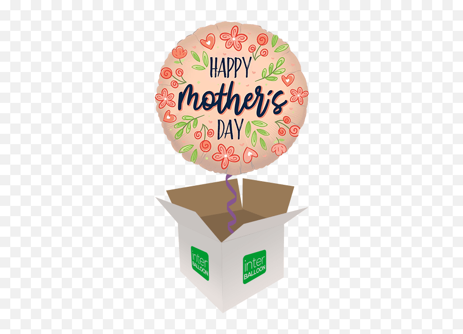 Motheru0027s Day Helium Balloons Delivered In The Uk By Interballoon - Transparent Birthday Balloons Son Emoji,Happy Mother's Day Emoji Free