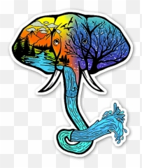 Download Hd Psychedelic Clipart Fish - Crimson Tide Art Black And White Emoji,Psychedelic Emoji