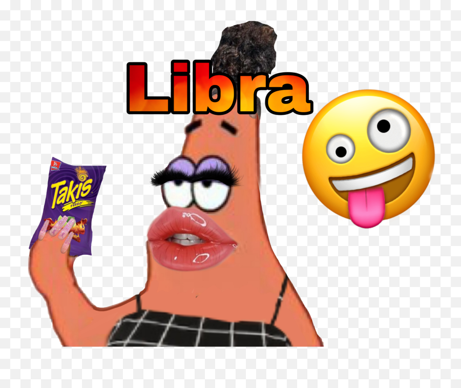 Zodiac Oh No Sticker - Patrick Edited Emoji,Libra Emoticon