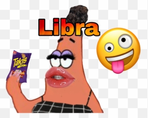Zodiac Oh No Sticker - Patrick Edited Emoji,Libra Emoticon