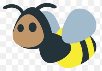 Honeybee Emoji Clipart - Happy,Honey Bee Emoji