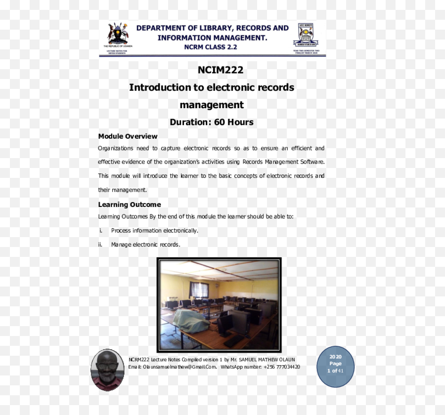 Doc Ncim222 Introduction To Electronic Records Management - Document Emoji,Emotions In Wordpad