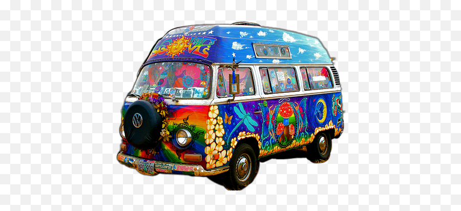 Discover Trending - 60s Vw Van Emoji,Vw Hippie Emoji