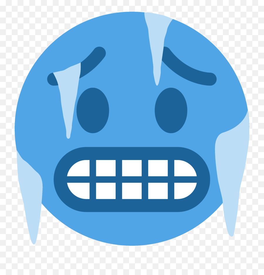Cold Face Emoji Clipart - Cold Face Emoji,Face Emojis