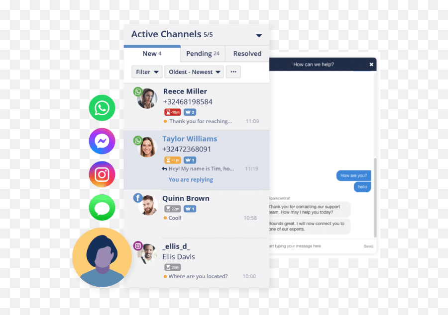 Messenger Apps For Business How To Use Chat For Marketing - Sparkcentral Hootsuite Emoji,How To Send Emoticon Gift Kakao On Iphone