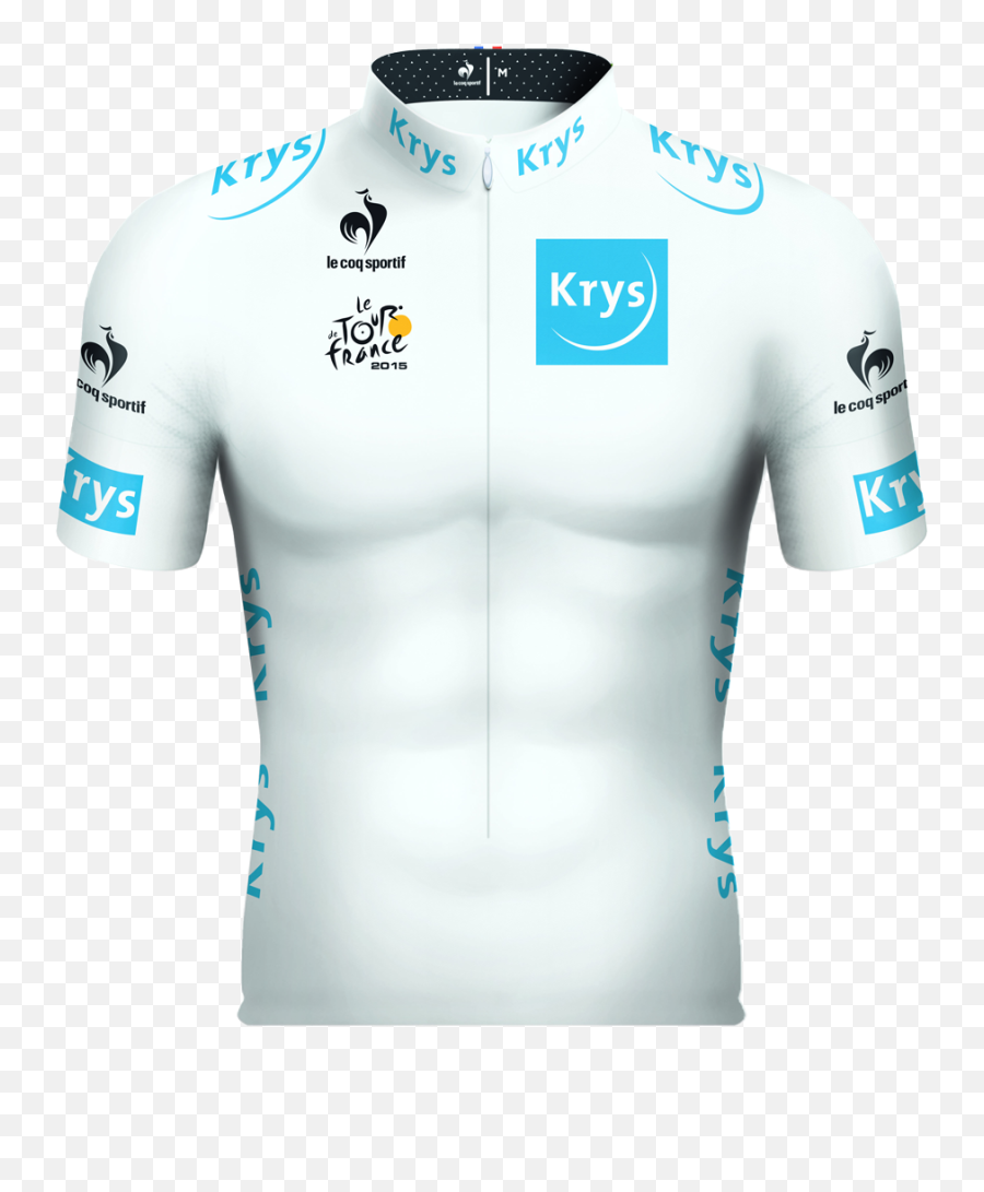 Sponsors Of The Tour De France - White Jersey For Best Young Rider Emoji,Defrance Emotion System