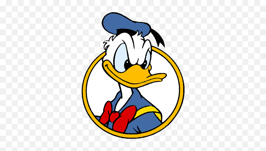 Cartoon Disney Arrabbiato Sticker - Logo Donald Duck Circle Emoji,Angry Donald Duck Emoji