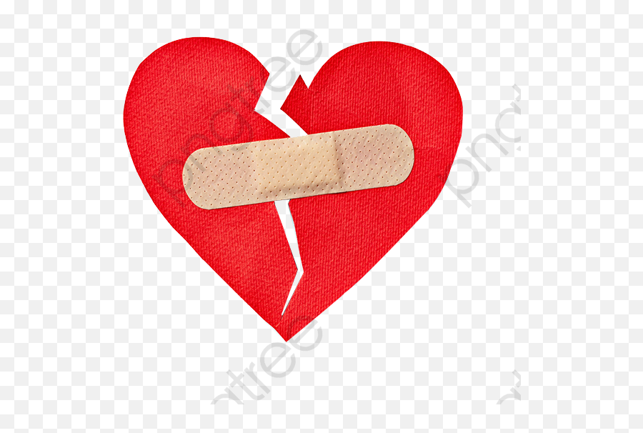 Broken Heart Broken Heart Clipart - Broken Heart With Bandaid Emoji,Bandaid Emoji