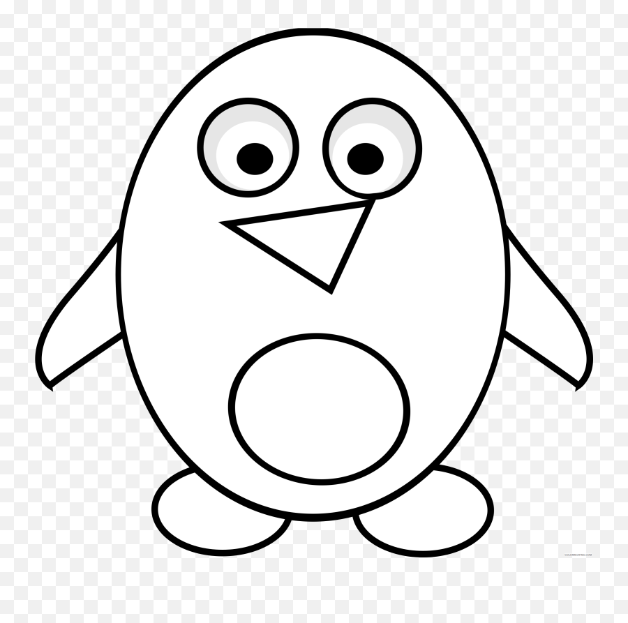 Penguin Outline Coloring Pages Penguin Line Art - Penguin Clipart Outline Emoji,Dap Emoji