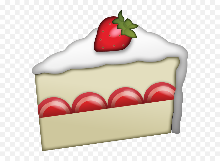 Download Strawberry Cake Emoji - Piece Of Cake Emoji,Cake Emoji