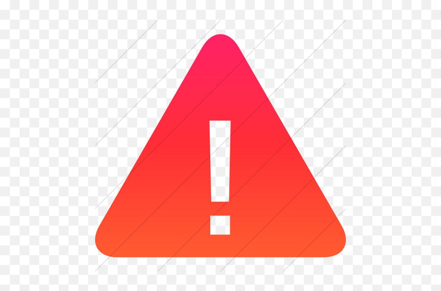 Iconsetc Simple Ios Orange Gradient Emoji,Ios Warning Sign Emoticon