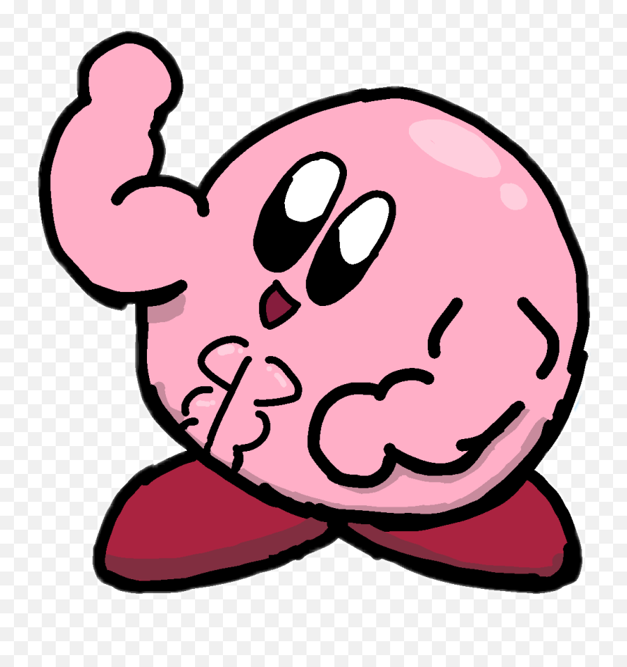Buff Kirby Art Madebyme Sticker - Dot Emoji,Buff Emoji