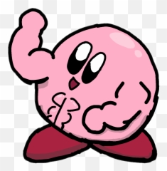 Buff Kirby Art Madebyme Sticker - Dot Emoji,Buff Emoji