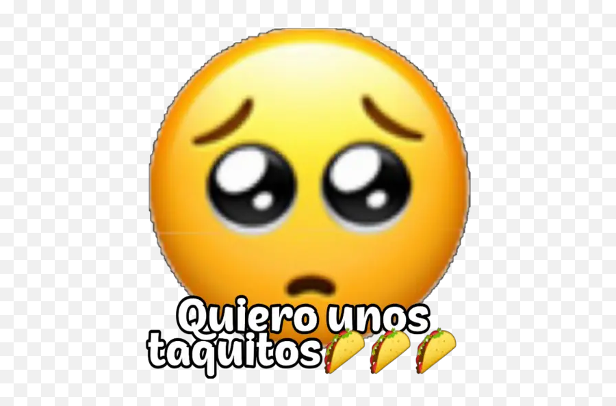 Carita Tierna - Happy Emoji,Taquitos Emoticon